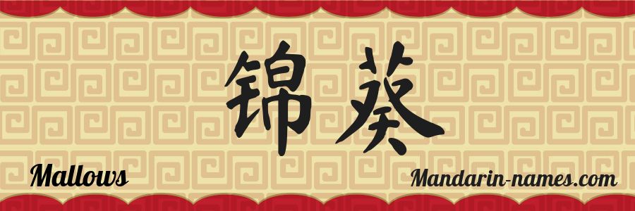 The name Mallows in chinese characters