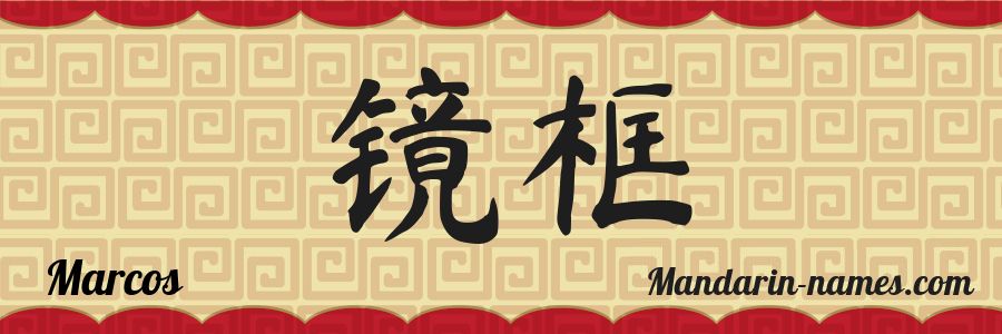 El nombre Marcos en caracteres chinos
