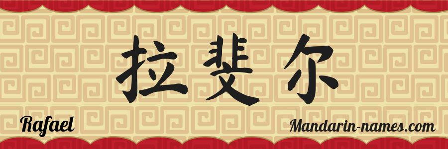 El nombre Rafael en caracteres chinos